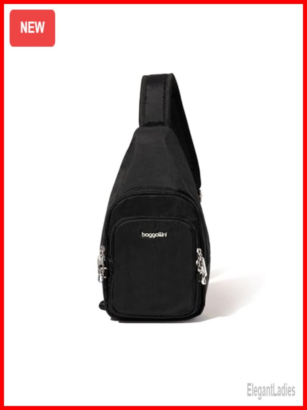 Baggallini Securtex Anti-Theft Daytripper Sling Nylon Crossbody Bag